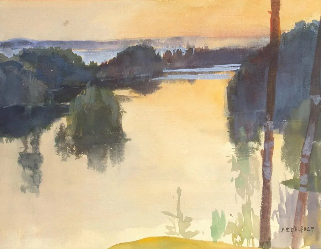Landscape, by Albert Edelfelt