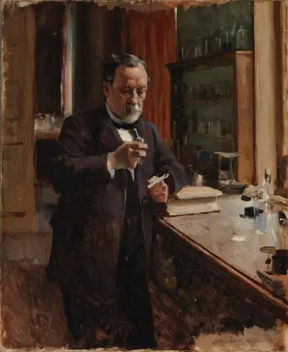 Louis Pasteurin muotokuva, harjoitelma, by Albert Edelfelt