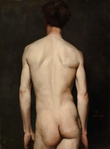 Miesmalli, akatemiaharjoitelma, by Albert Edelfelt