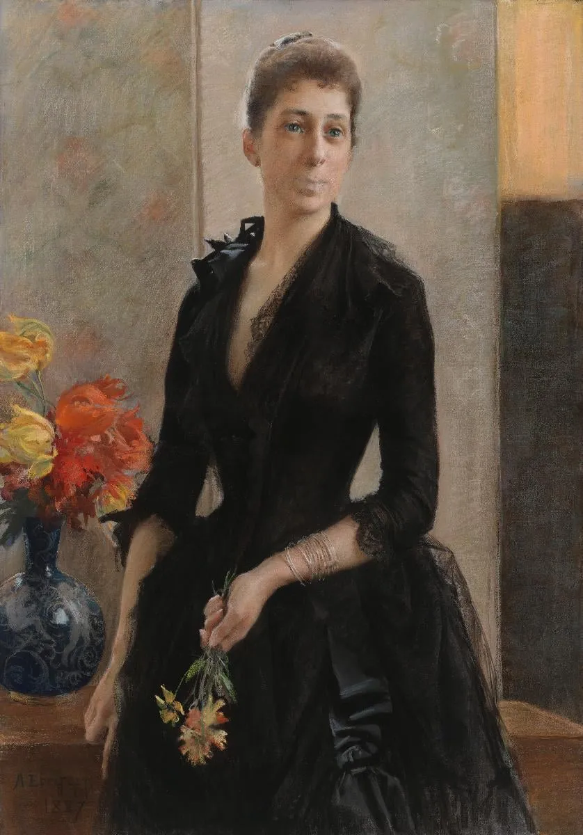 Mme Weissgerber de Stragewiczin (sittemmin Mme R.Berenger) muotokuva, by Albert Edelfelt, 1889