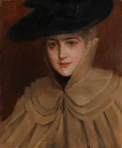 Nuoren naisen muotokuva, by Albert Edelfelt