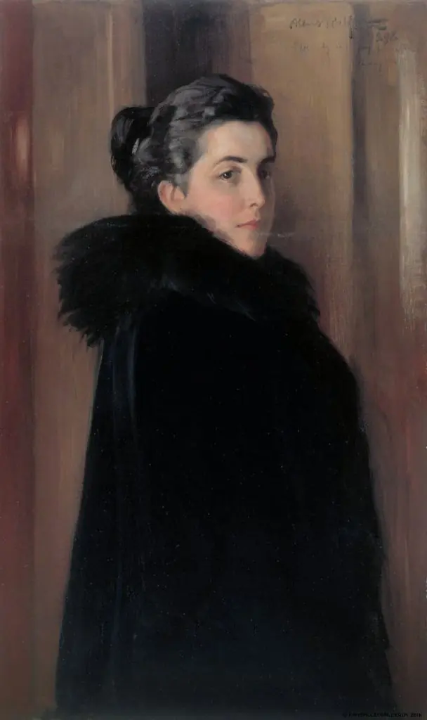 Portrait of the Artist's Wife Ellan Edelfelt, by Albert Edelfelt