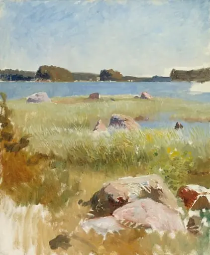 Saaristomaisema ; keskeneräinen, by Albert Edelfelt