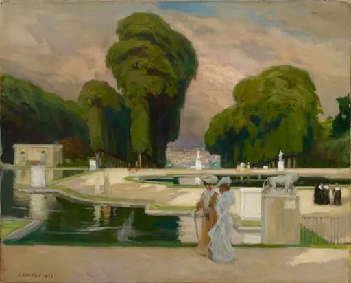 St. Cloud'in puistosta, by Albert Edelfelt