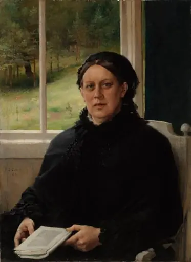 Taiteilijan äidin, Alexandra Edelfeltin muotokuva, by Albert Edelfelt