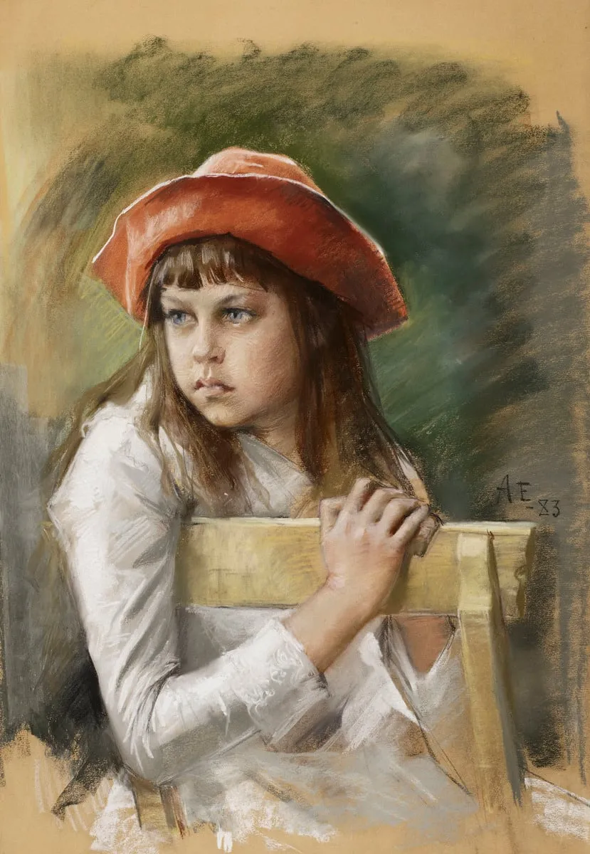 Taiteilijan sisaren Berta Edelfeltin muotokuva, by Albert Edelfelt, 1889