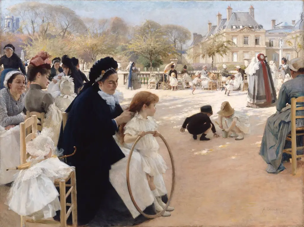 The Luxembourg Gardens, Paris, by Albert Edelfelt