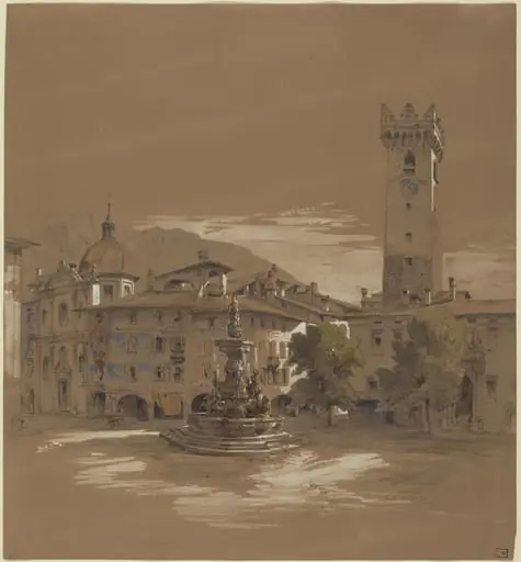 View of Trento, by Albert Emil Kirchner