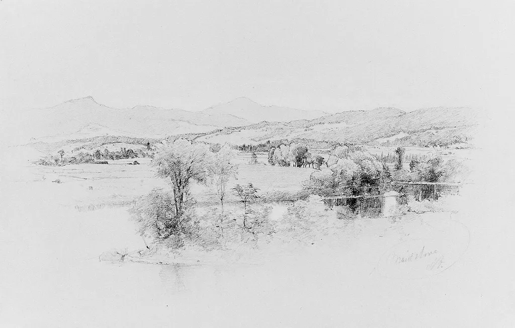 Maidstone, Vermont, by Albert Fitch Bellows, gouache, 1856
