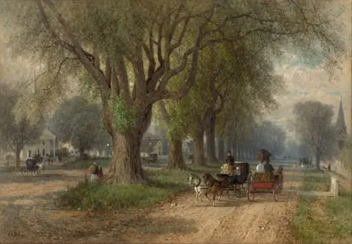 Sunday in New England, by Albert Fitch Bellows
