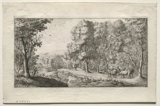 The Road at the Border of the Woods, by Albert Flamen