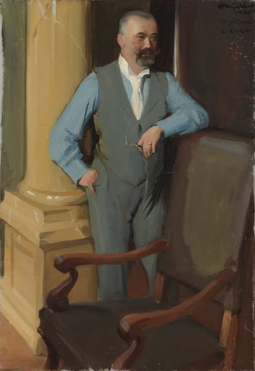 Ruukinpatruuna A.N:son Keirkner, muotokuvaharjoitelma, by Albert Gebhard, unspecified