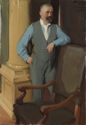 Ruukinpatruuna A.N:son Keirkner, muotokuvaharjoitelma, by Albert Gebhard