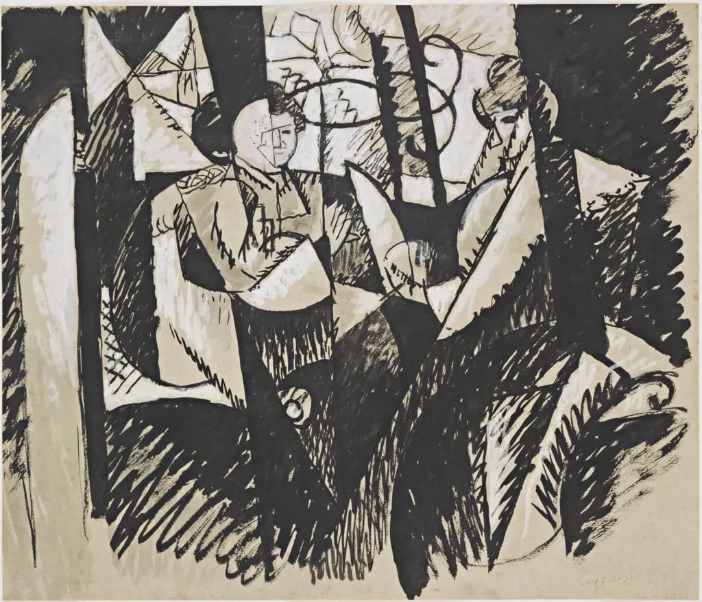 Untitled, by Albert Gleizes, gouache, 1914
