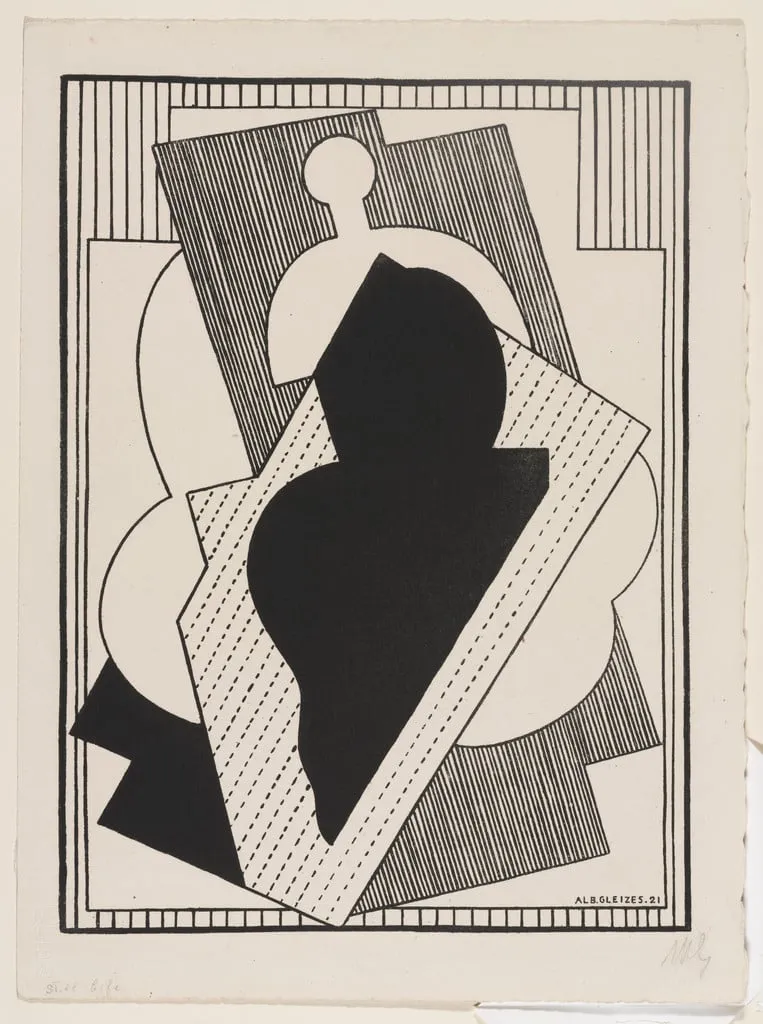 Untitled, by Albert Gleizes, ink, 1921