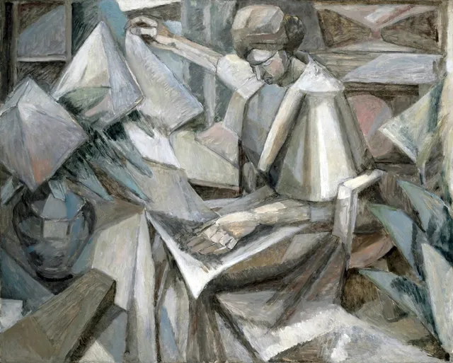 Woman with Phlox — Albert Gleizes