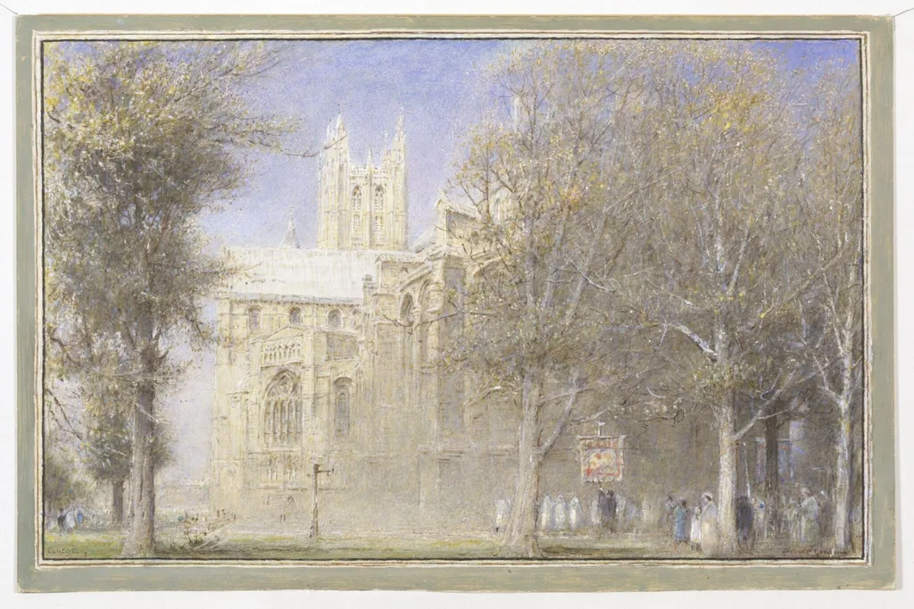 Canterbury, by Albert Goodwin, watercolor, 1870