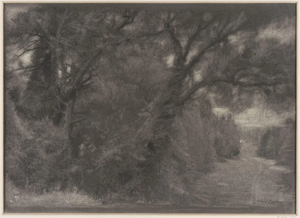 Landscape : a woodland scene, by Albert Goodwin, 1845
