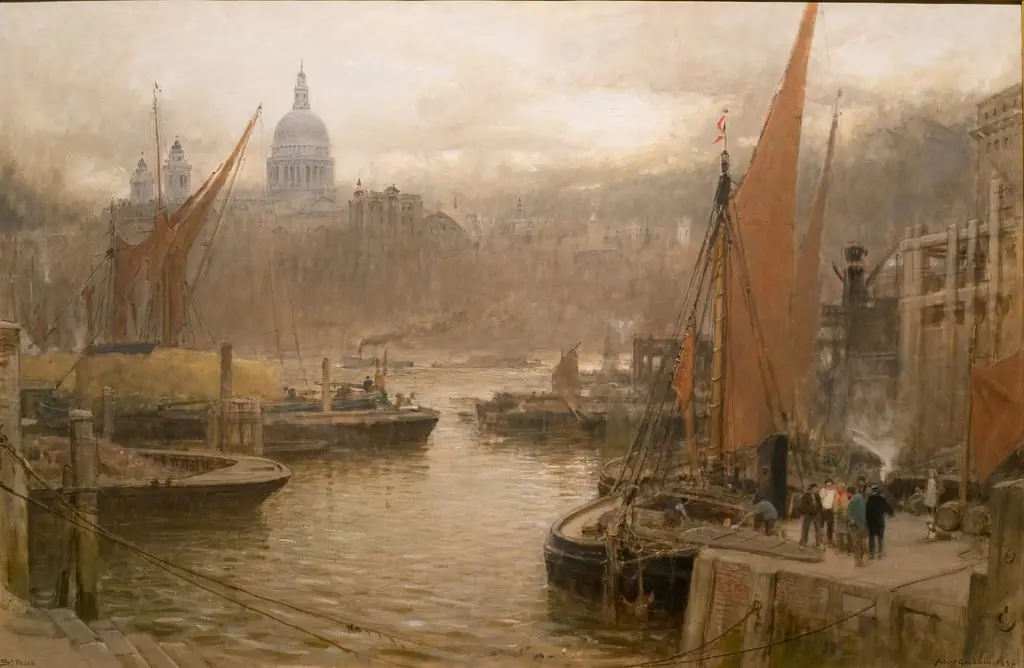Saint Paul's from the South, by Albert Goodwin