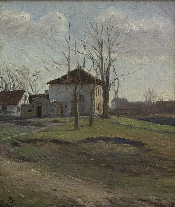 A Farm in Valby, near Copenhagen, by Albert Gottschalk