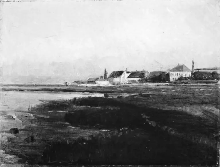 Kastrup Værk. Aftensol, by Albert Gottschalk