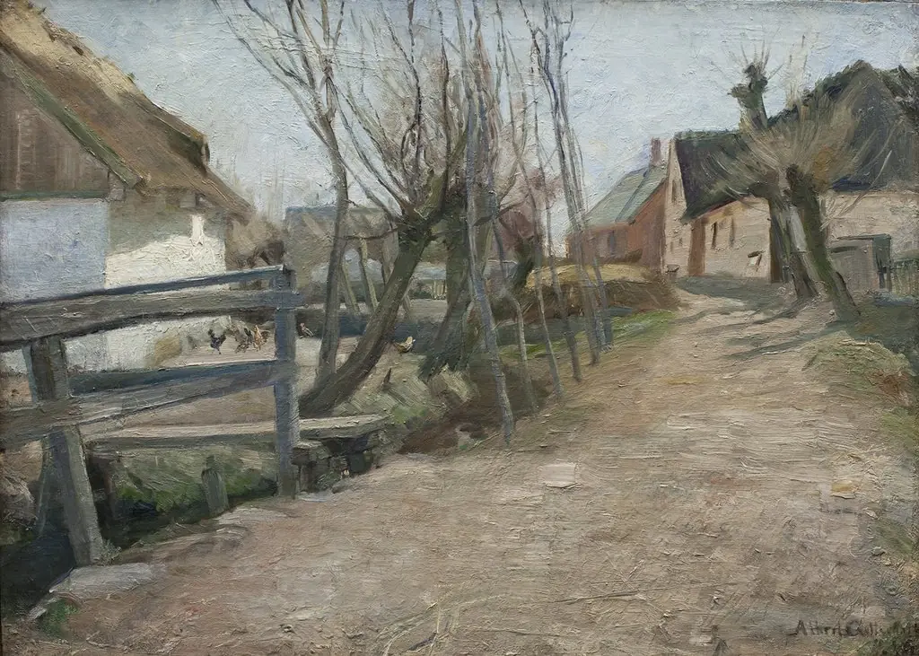 Tidlig forårsdag i Glostrup, by Albert Gottschalk