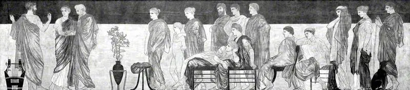 An Ancient Greek Audience Watching a Performance of 'Antigone' by Sophocles, by Albert Joseph Moore