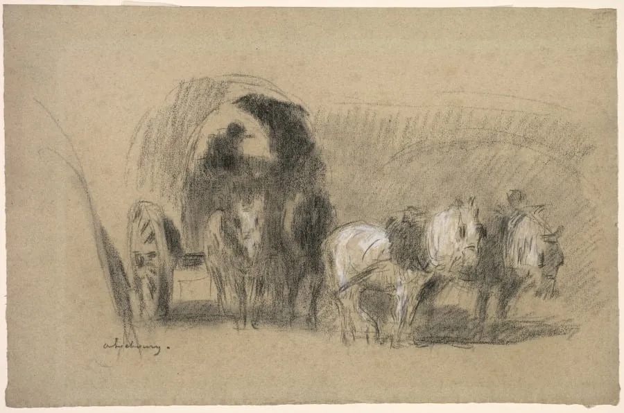 A Miller's Carriage, by Albert Lebourg, 1895