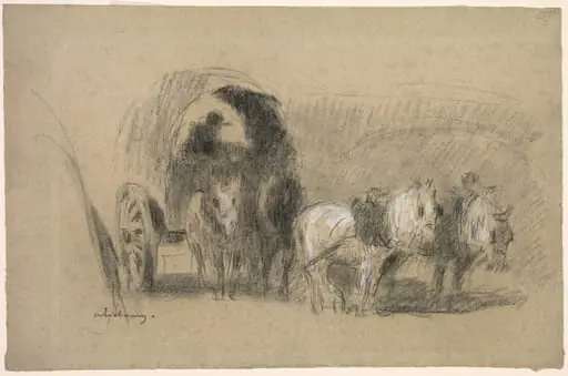 A Miller's Carriage, by Albert Lebourg