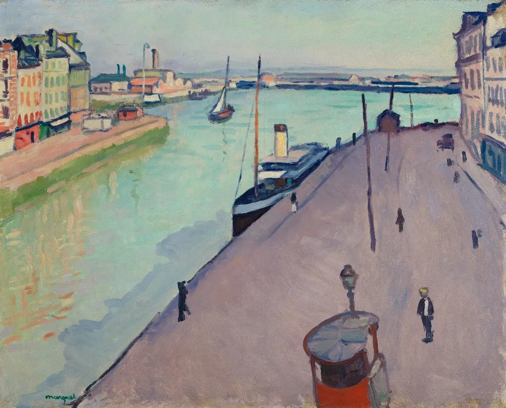 Le Havre, by Albert Marquet, oil, 1906