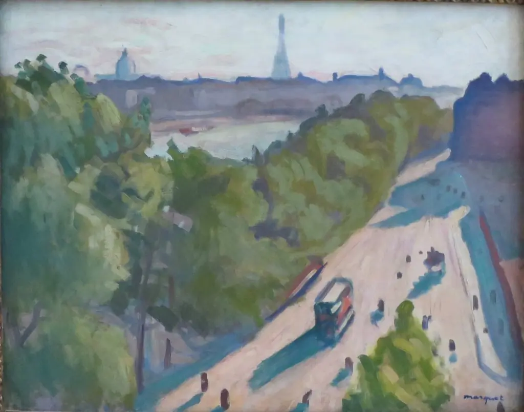 Louvre Embankment, Summer, by Albert Marquet