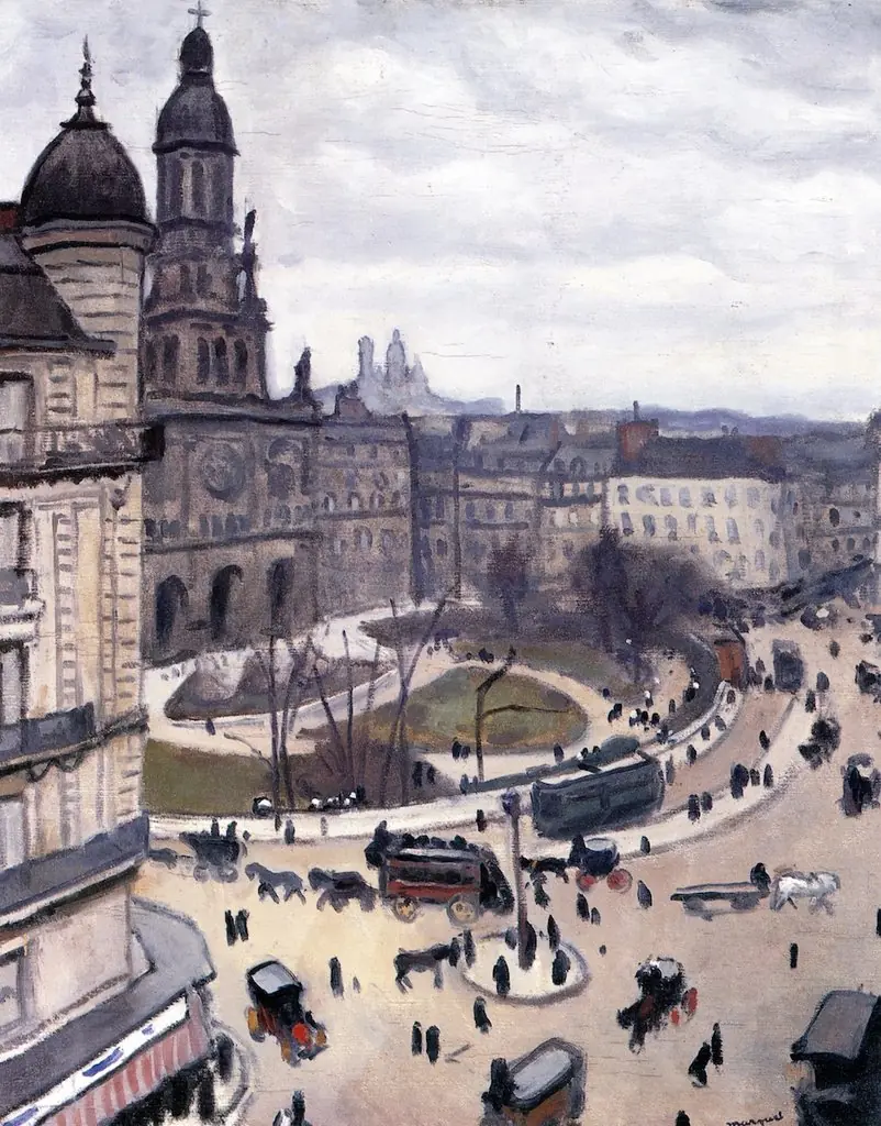 Place de la Trinity in Paris, by Albert Marquet
