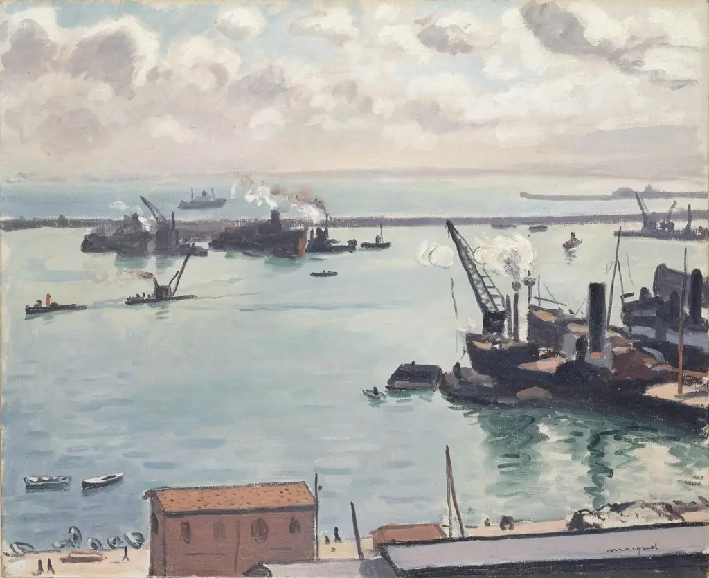 Port of Algiers - After the storm, by Albert Marquet