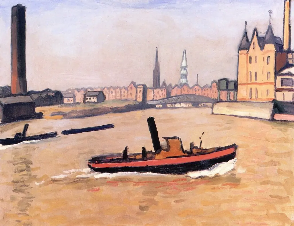 Port of Hamburg, by Albert Marquet