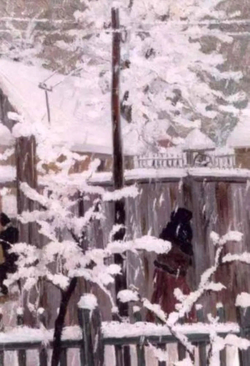 Zăpadă la Gilău, by Albert Nagy, unspecified