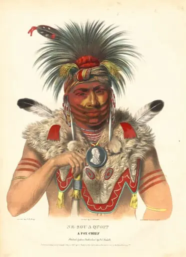 Ne-Sou-A Quoit, a Fox Chief, by Albert Newsam