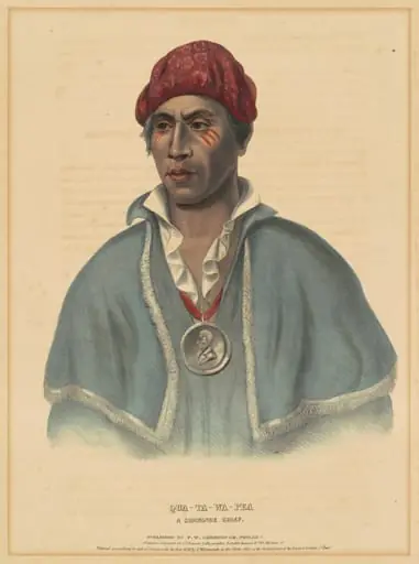 Qua-Ta-Wa-Pea, A Shawnoe Chief, by Albert Newsam