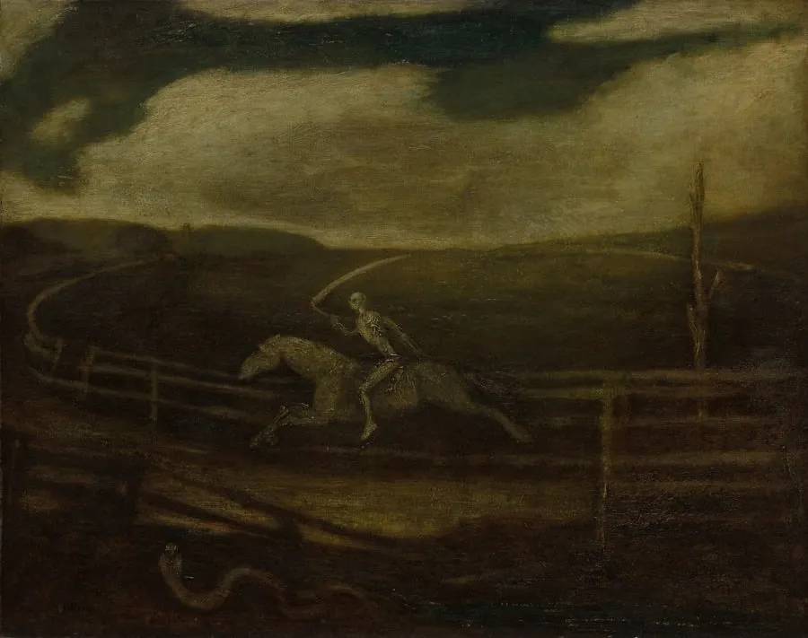 The Race Track (Death on a Pale Horse), by Albert Pinkham Ryder, unspecified, 1902