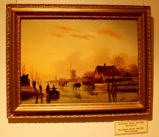 Winter landscape, by Albert Roosenboom, 1879