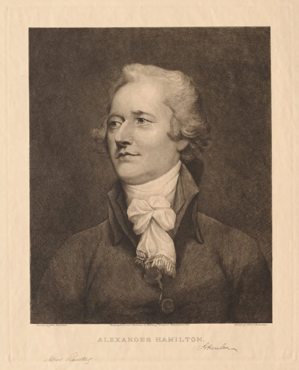 Alexander Hamilton, by Albert Rosenthal, 1895