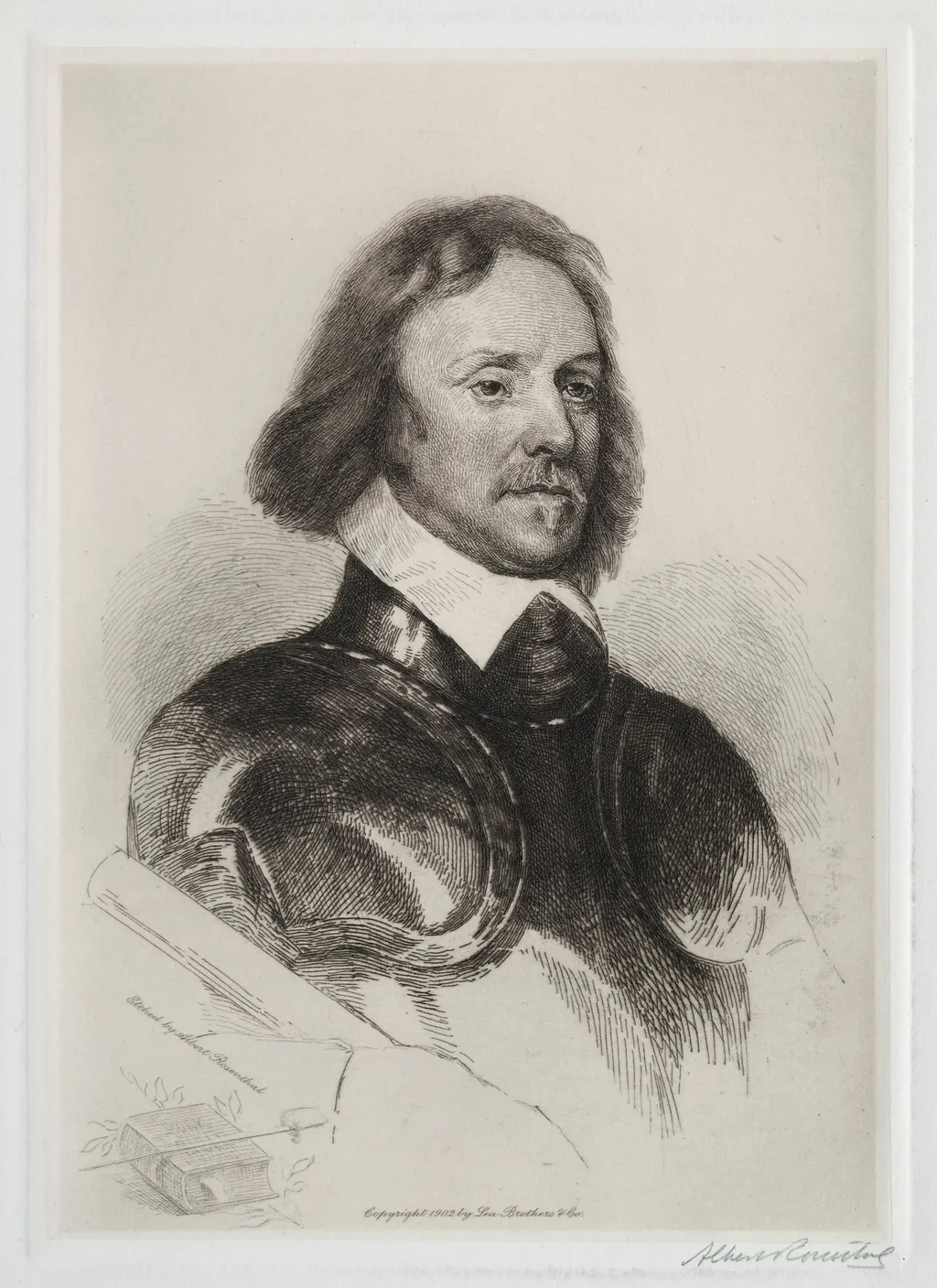 Oliver Cromwell, by Albert Rosenthal, 1902