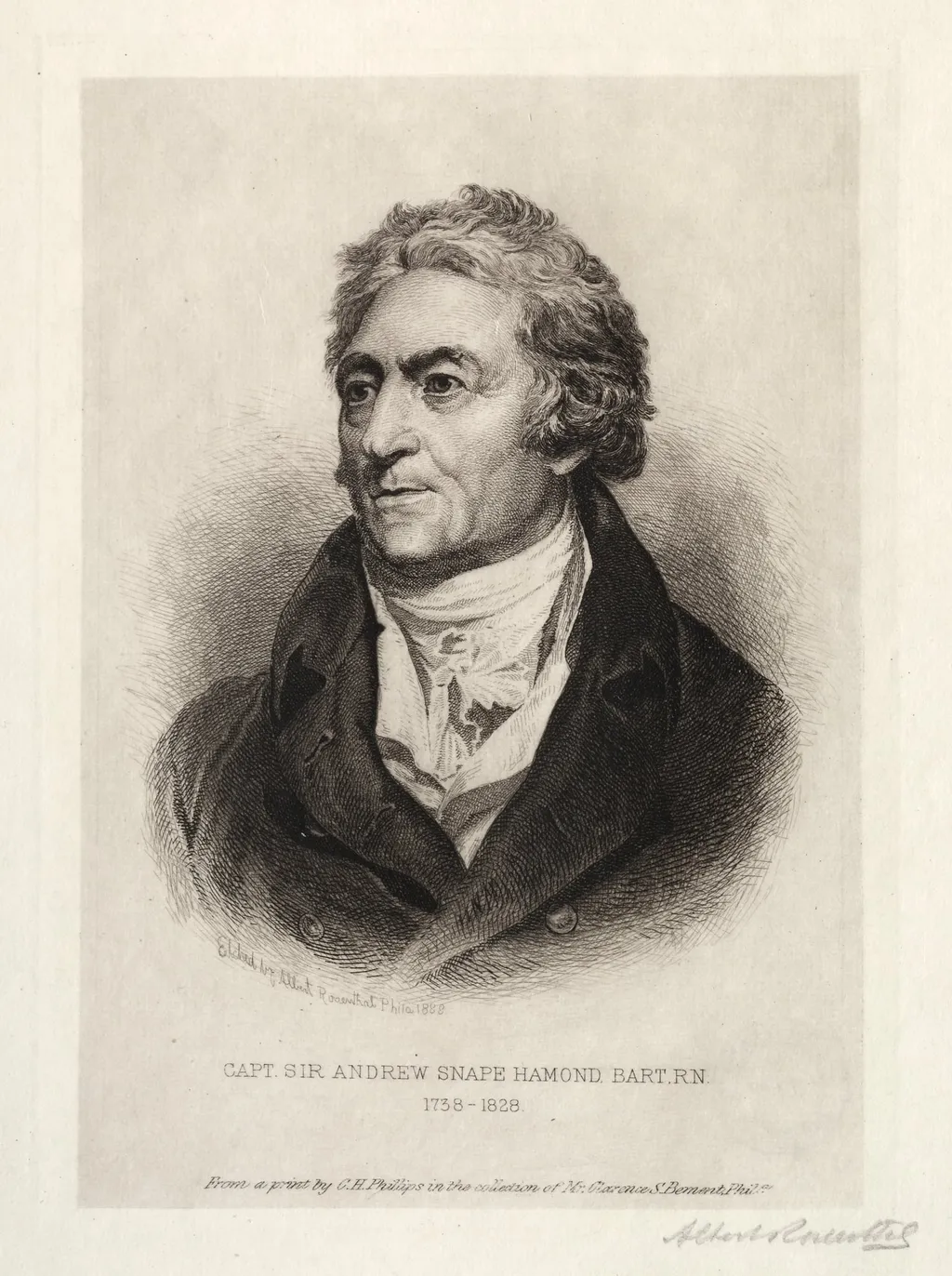 Sir Andrew Snape Hammond, by Albert Rosenthal, 1888