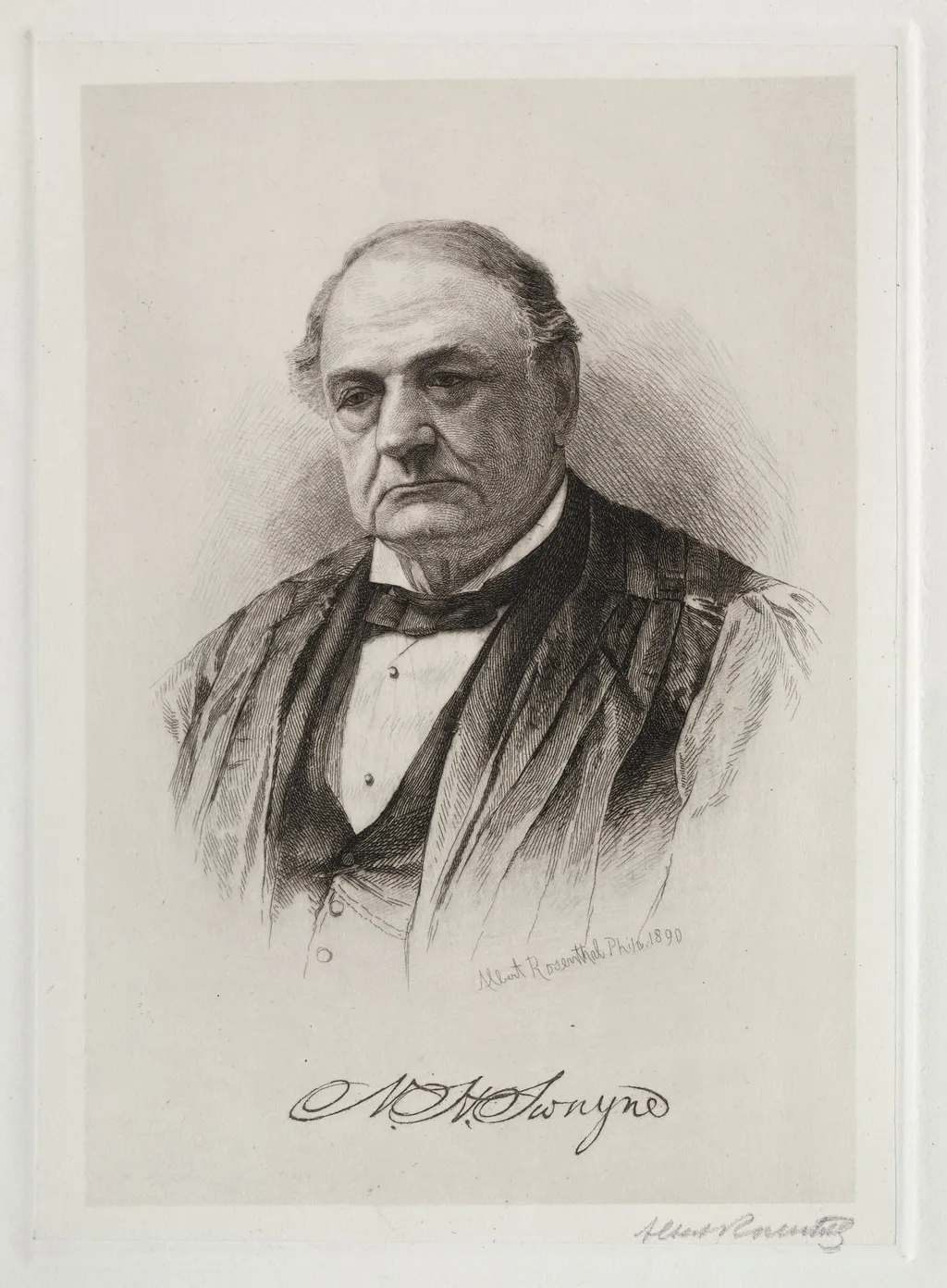 W. H. Swayne, by Albert Rosenthal, 1890