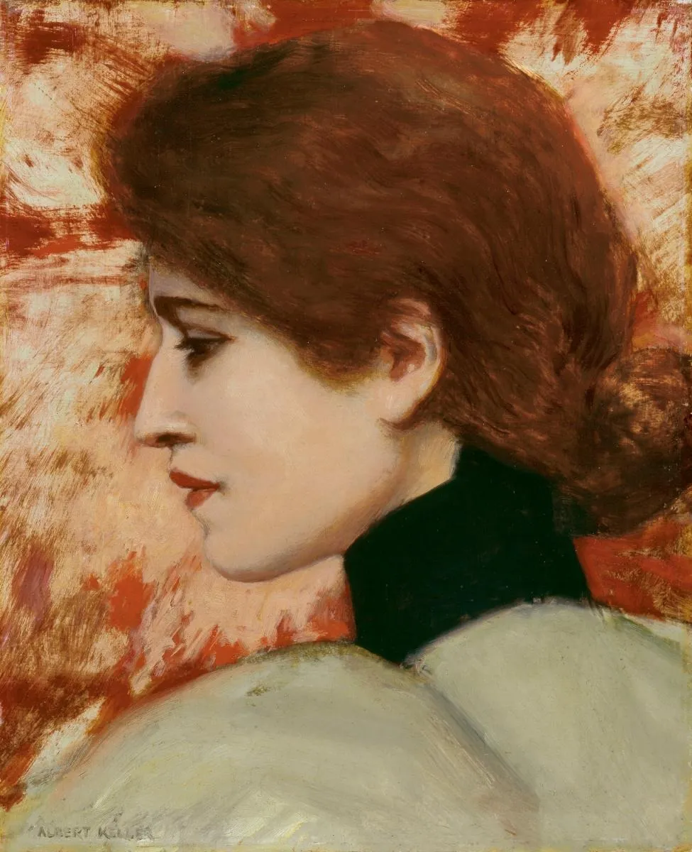 Lily disgeistes, by Albert von Keller, oil, 1898