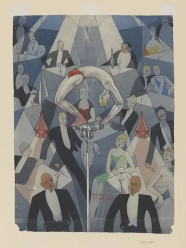 A Contortionist in a Cabaret, by Albert Wainwright