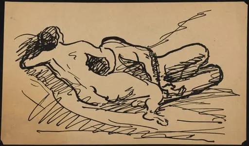 Reclining Nude, by Albert Weisgerber