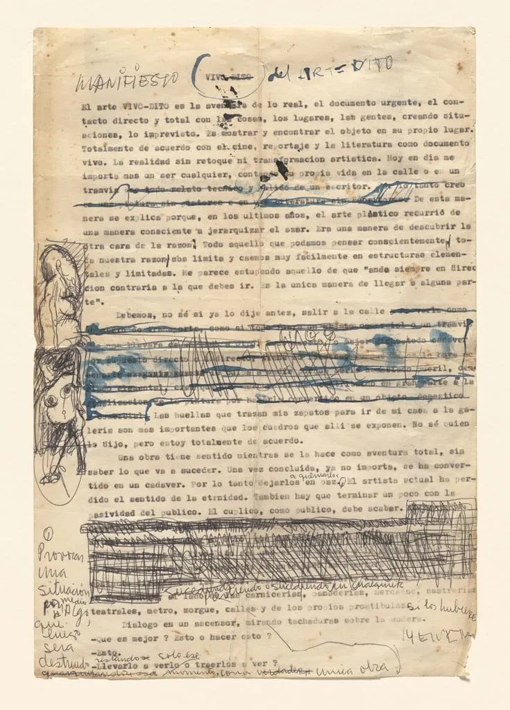 Untitled, by Alberto Greco, ink, 1963