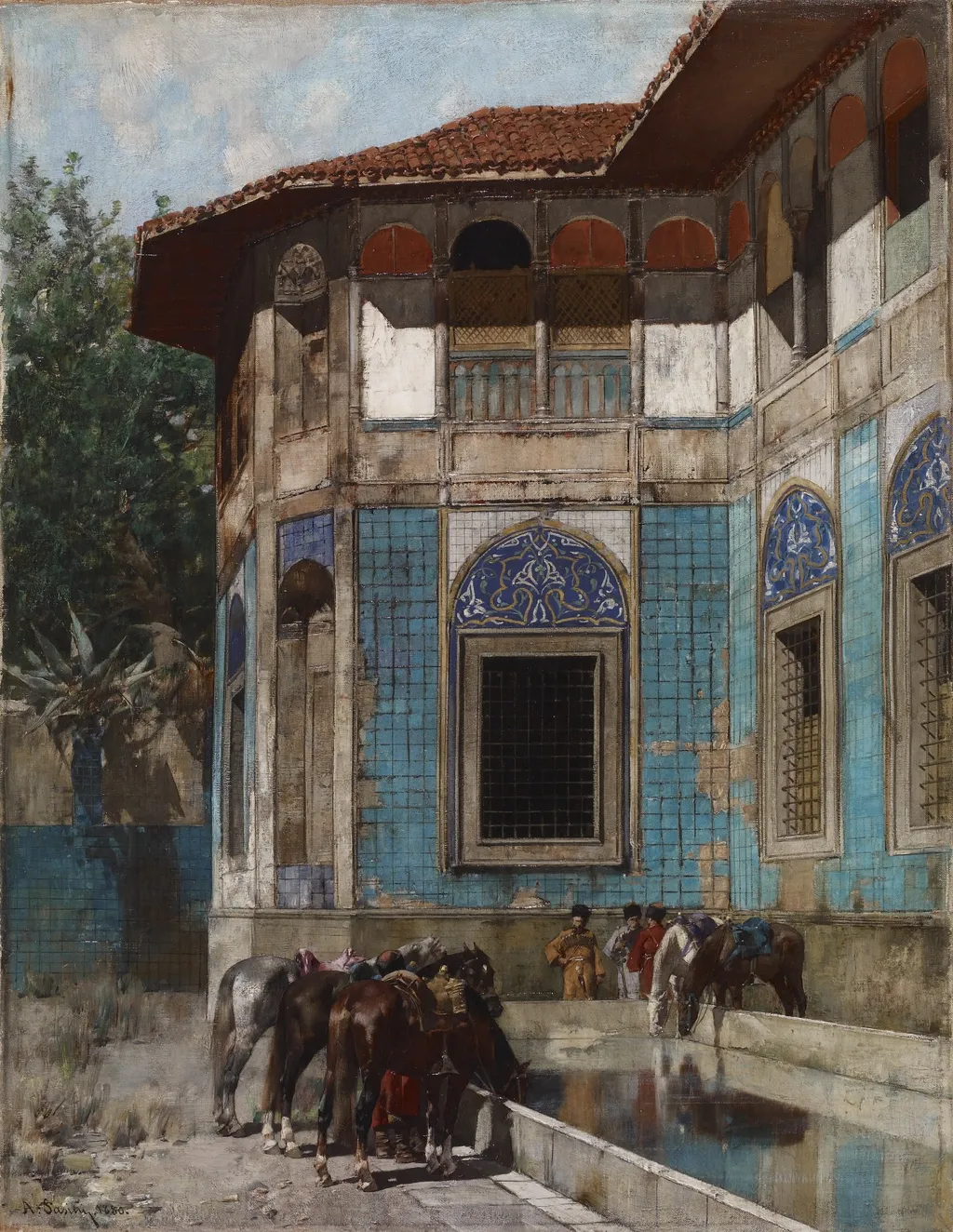 Damaskus, by Alberto Pasini, oil, 1890