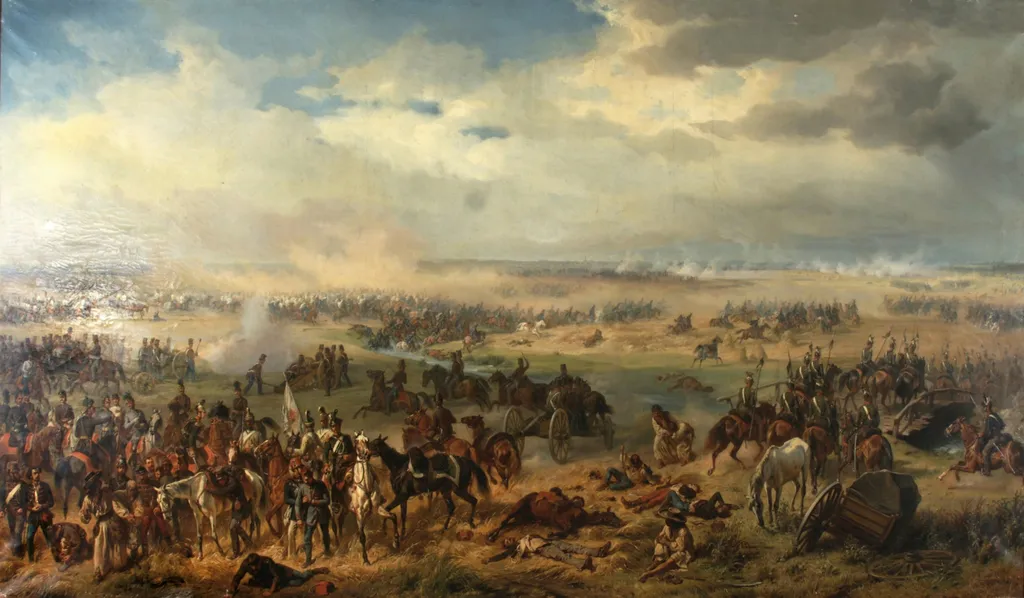 Die Schlacht bei Temesvár, by Albrecht Adam, oil, 1855