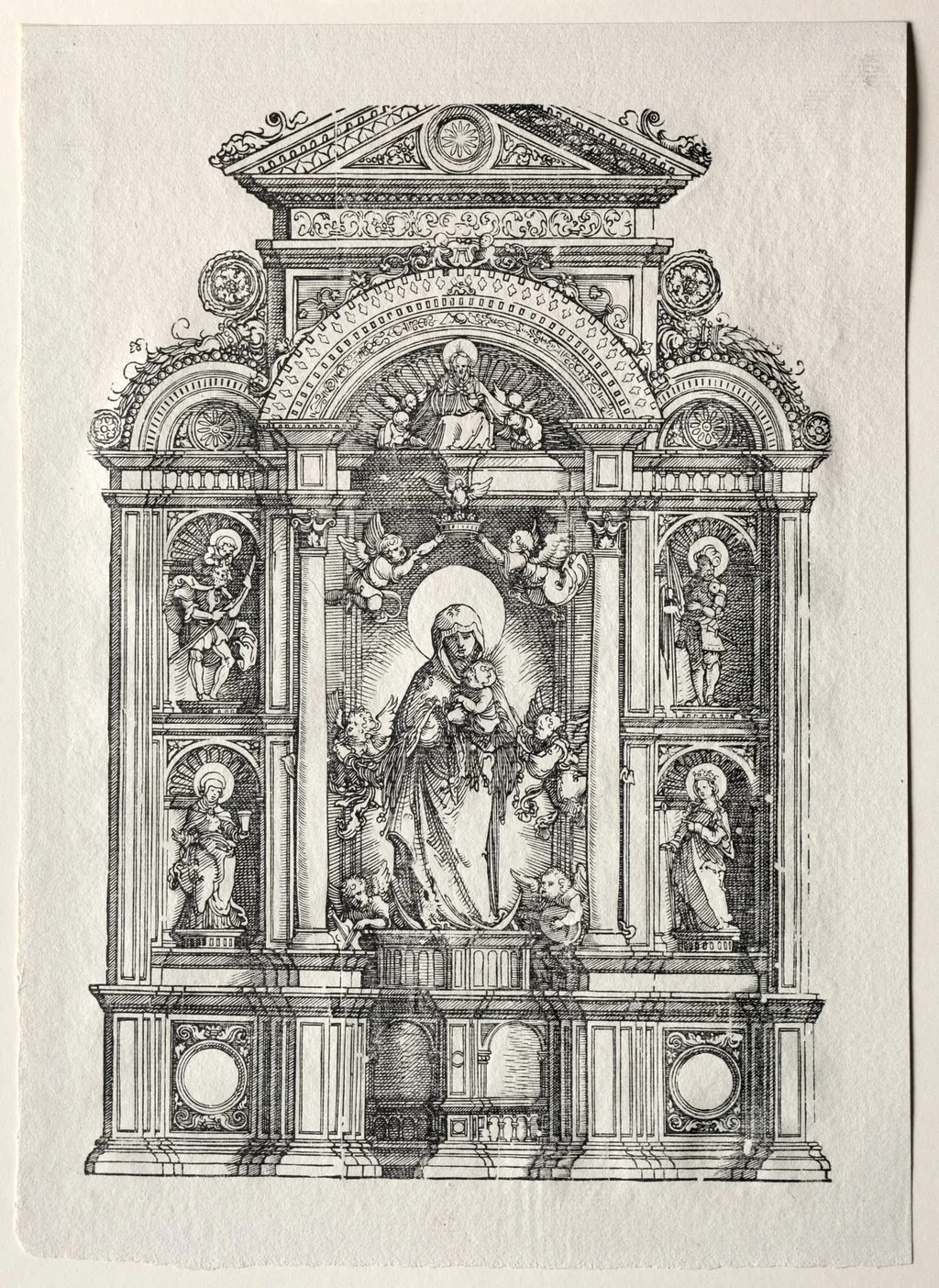 Altar mit der Schönen Maria von Regensburg, by Albrecht Altdorfer, 1520